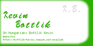 kevin bottlik business card